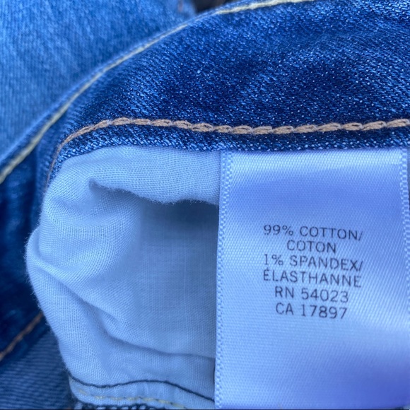 BANANA REPUBLIC jeans Capri cropped denim cuffed women’s blue denim short crop 2 - Picture 2 of 8